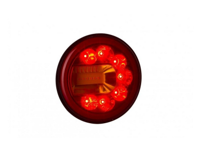 Lampa zespolona tylna HOR 96A - LUNA, diodowa 12/24V, lewa (wersja naścienna, światło pozycyjne, hamowania i kierunkowskaz, przewód okrągły 4x0,5 mm2,